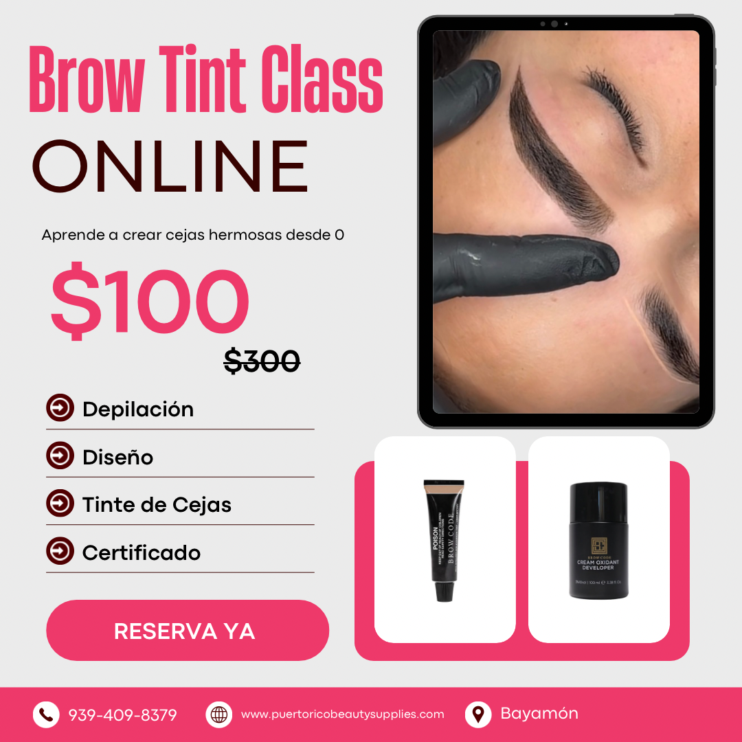 BROW TINT CLASS ONLINE